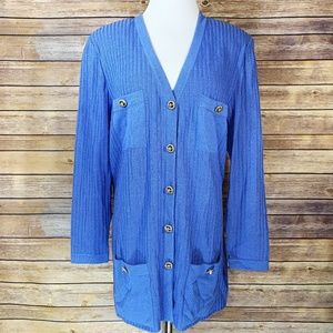 St. John Collection Button Up Cardigan Sweater